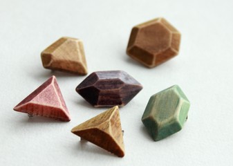 wood carving heart toys key gems