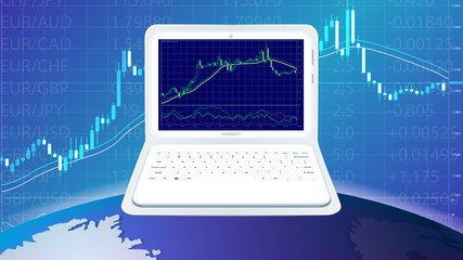 Forex trading via tablet.Smart investment technology for managing a global financial investment protection system.