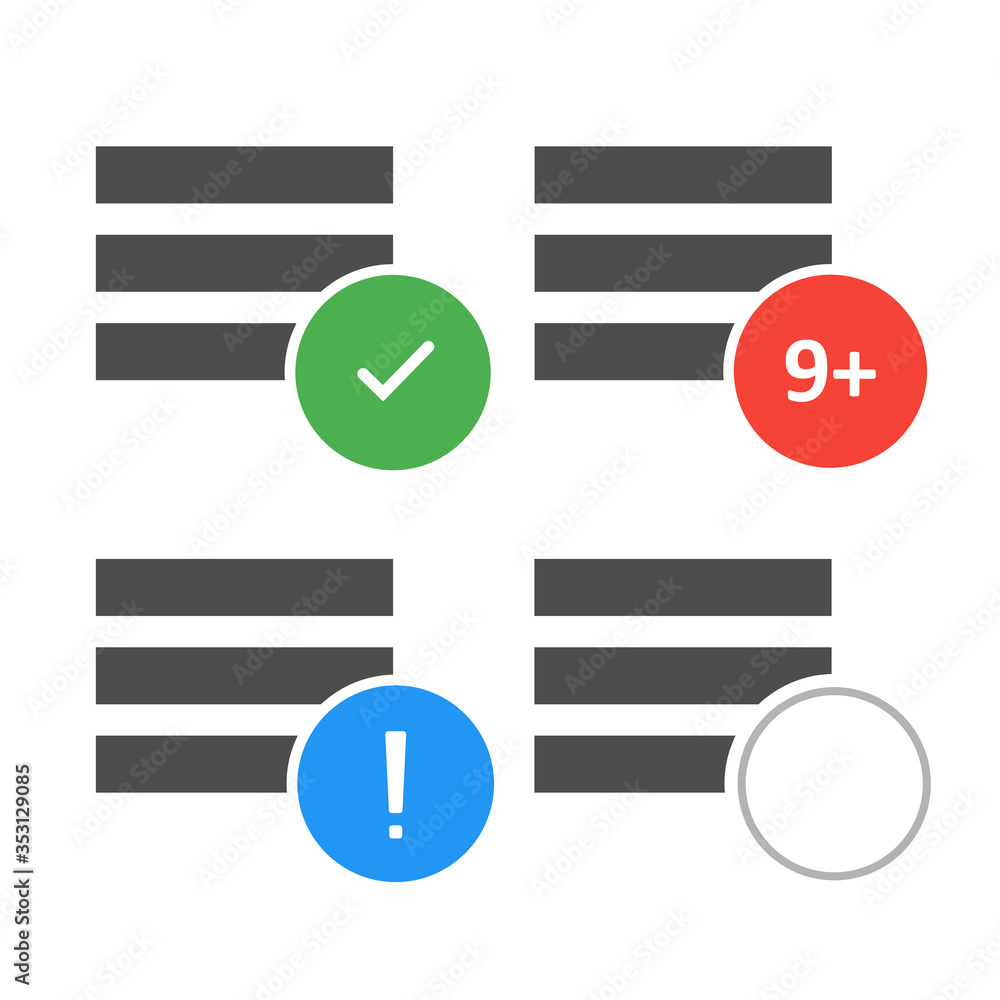 Wall mural menu icon for site design. mobile app interface. vector ui design.