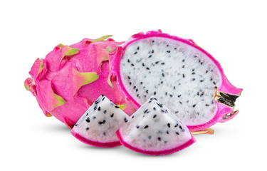 dragon fruit isolated on white background