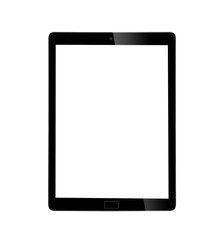 Tablet pc computer on white background