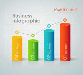 Business Infographic - bar chart
