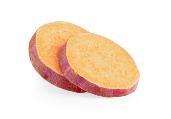  yams potato on isolated white background