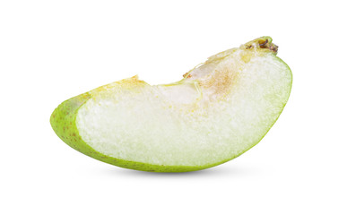  slice pear isolated on white background