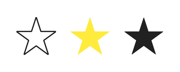 Vecroe trendy design element. Star simple isolated icon in flat.