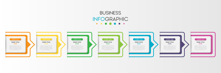 Obraz premium Business infographic element with options, steps, number vector template design