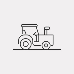 Tractor icon. Vector Illustration
