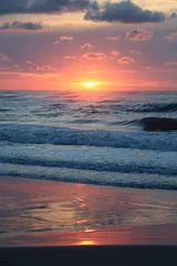Poster Sunset at the beach on Terschelling, the Netherlands. © Marije Kouyzer