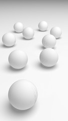 White abstract background. Lowpoly backdrop. Crumpled paper. 3D illustration