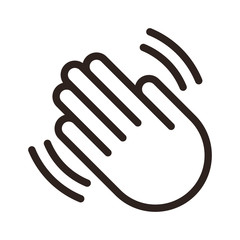 Clapping hands icon