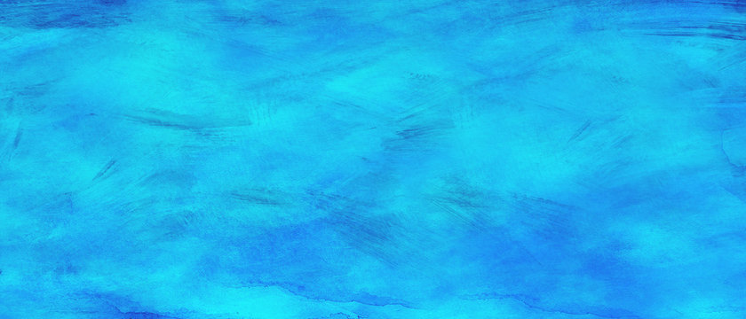 Abstract blue dirty background in watercolor grunge texture