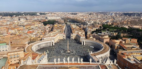 aerial view of rome