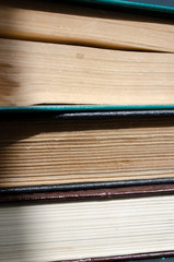 stack of old books