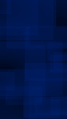 Dark blue background. Blue backdrop with transparent suares. Vertical orientation. 3D illustration