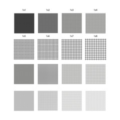 A sheet in a cage, aligned set. Strict geometric pattern, seamless ornament.