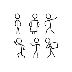 Abstract people. Persons symbol for logo, app, UI, web site design. Vector illustration