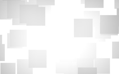 White abstract background. Misty backdrop with grey squares. 3D illustration