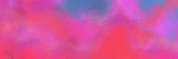 abstract old horizontal header background  with mulberry , steel blue and pastel red color. can be used as header or banner