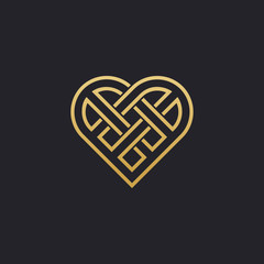 Heart Love Logo Vector Design Template
