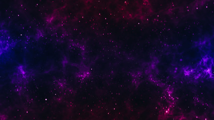 Fototapeta premium illustration of multicolored milky way energy in space