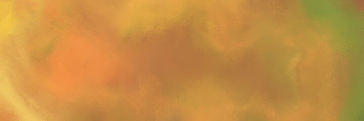 painted antique horizontal background design with peru, sandy brown and olive drab color. can be used as header or banner