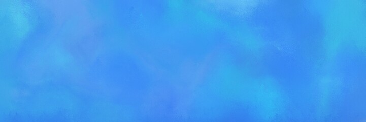 abstract decorative horizontal background banner with corn flower blue, dodger blue and medium turquoise color. can be used as header or banner