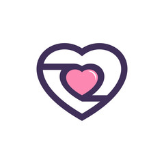 Heart Love Logo Vector Design Template