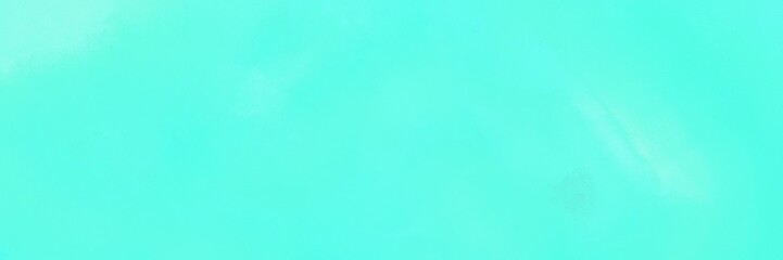 vintage painted art decorative horizontal texture background  with aqua marine, pale turquoise and turquoise color. can be used as header or banner