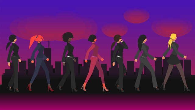 Vector illustration. Modern Flat design people and Business concept for Smart Workout, easy to use and highly customizable. Modern vector illustration concept, isolated on white background. big city.