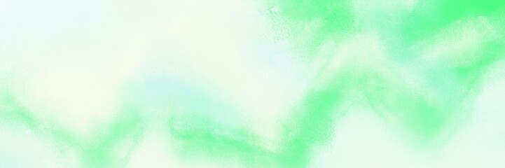 abstract decorative horizontal background banner with honeydew, light green and pale green color. can be used as header or banner