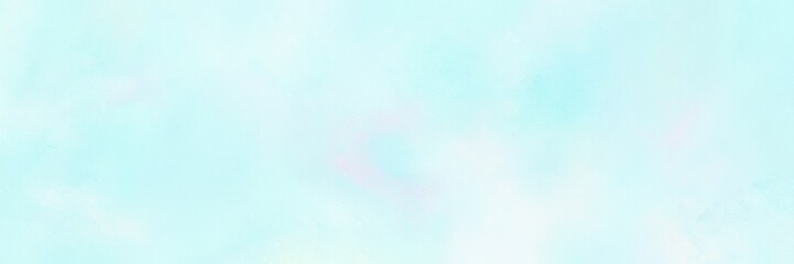 painted old horizontal background header with light cyan, alice blue and pale turquoise color. can be used as header or banner
