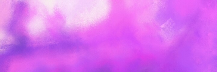 vintage painted art old horizontal banner with orchid, pastel pink and violet color. can be used as header or banner