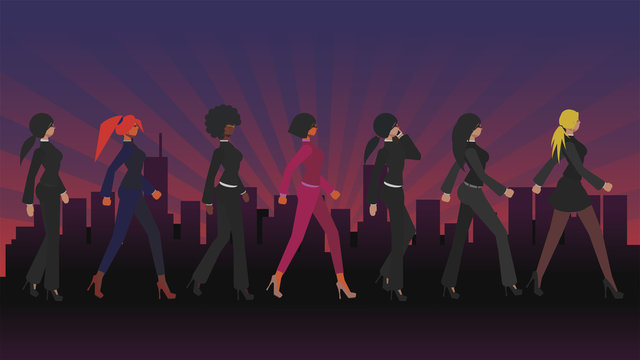 Vector illustration. Modern Flat design people and Business concept for Smart Workout, easy to use and highly customizable. Modern vector illustration concept, isolated on white background. big city.