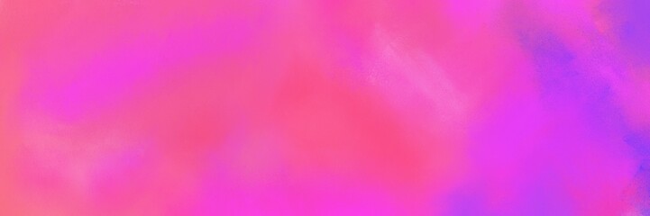 vintage painted art antique horizontal background design with neon fuchsia, medium orchid and pale violet red color. can be used as header or banner