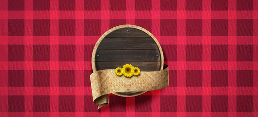 Festa Junina Fundo pronto xadrez