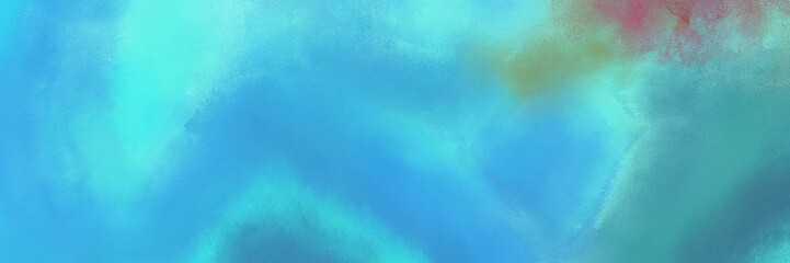 painted retro horizontal background texture with medium turquoise, medium aqua marine and gray gray color. can be used as header or banner