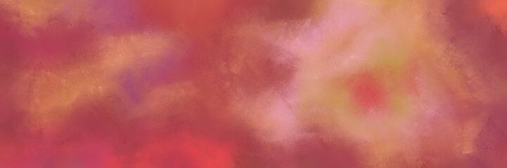 vintage painted art decorative horizontal background banner with moderate red, dark salmon and indian red color. can be used as header or banner
