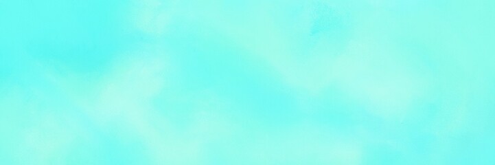 vintage painted art aged horizontal header with aqua marine and pale turquoise color. can be used as header or banner