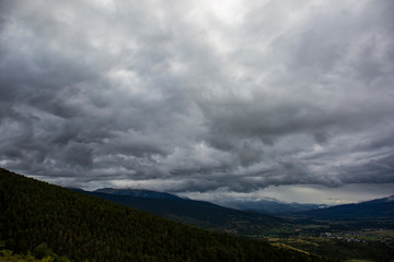 Cumulonimbus in Serra Del Cadi, Cerdanya, Pyrenees, Spain