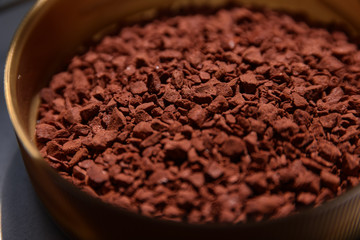 view of coffee powder