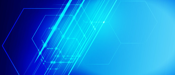 Fototapeta premium Abstract hexagon background
