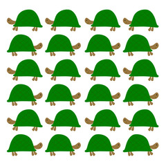 TURTLE DESIGN ELEMENTS, GREEN TURTLE CHARACTER