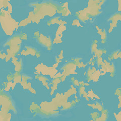 UFO camouflage of various shades of blue and beige colors