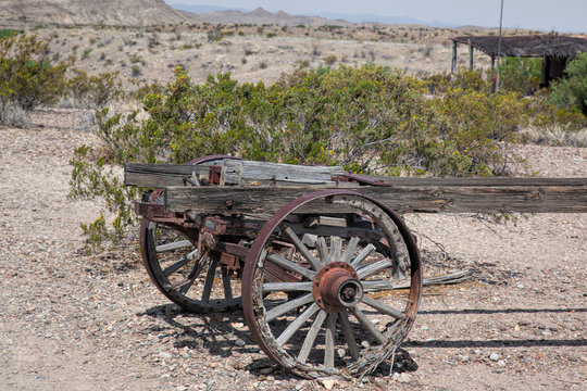 Rusty machinery in the desert