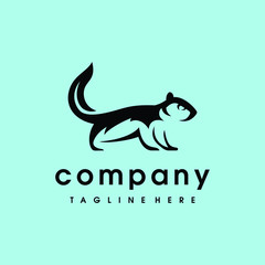 Squirrel logo vector design. Awesome a squirrel logo. A squirrel logotype.