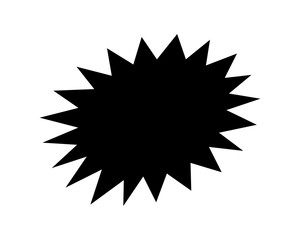 stickers black star for discount price message, chat label serrated shape, sticker star of sale promotion, comic speech bubbles, serrated sticker for sale text promotion, stickers for new offer promo