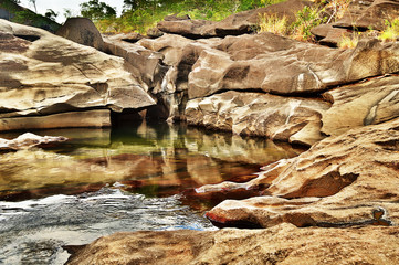valley of the moon in chapada dos veadeiros Goi&aacute;s Brazil