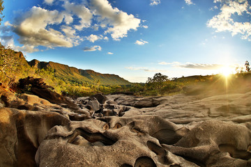 valley of the moon in chapada dos veadeiros Goiás Brazil