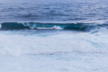 waves and sea foam in Gran Canaria