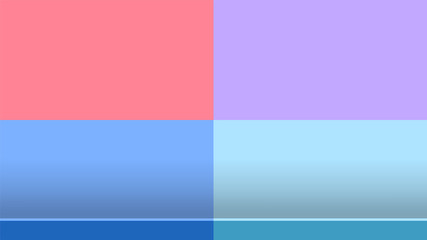 Naklejka premium background mosaic purple blue tone and display shelf products present, pastel square frame wall and table shelves, shelf for cosmetics product display and presentation, table plank with colorful tiles